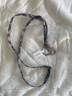 Vera Bradley Mahogany Medallion Breakaway Lanyard - Brown, Cream, Black